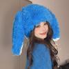 High-Quality Soft Plush Long Ear Rabbit Earmuffs Hat - Warm Winter Lei Feng Style for Women