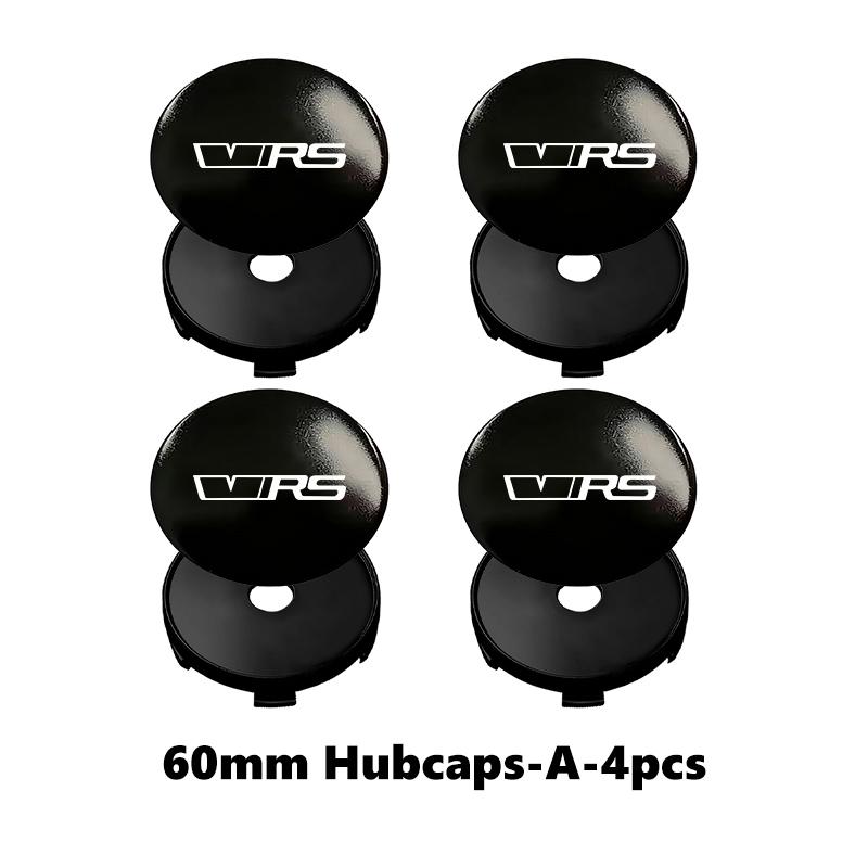 fjqcz7 For Skoda 4pcs 56mm 60mm Car Wheel Center Caps Hubcap Cover Fabia 1 2 Octavia a7 RS Superb Rapid Yeti Karoq Vision