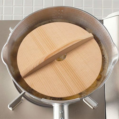 Kai House Select Wooden Drop Lid with Holes, 18cm, Made in Japan, DH7152