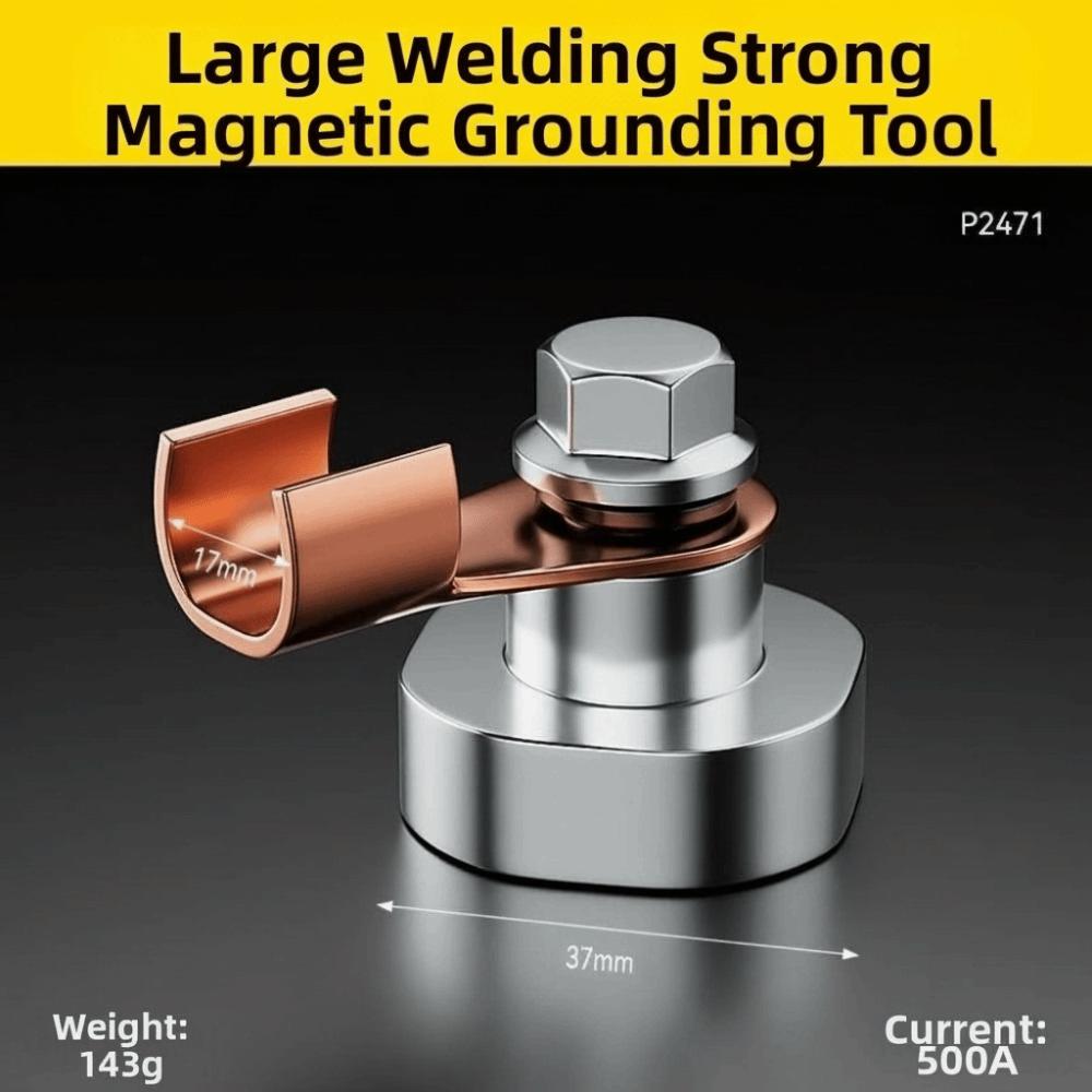 Copper Electrode Welding Clamps Powerful Magnetism Welding Support Grounding Tool