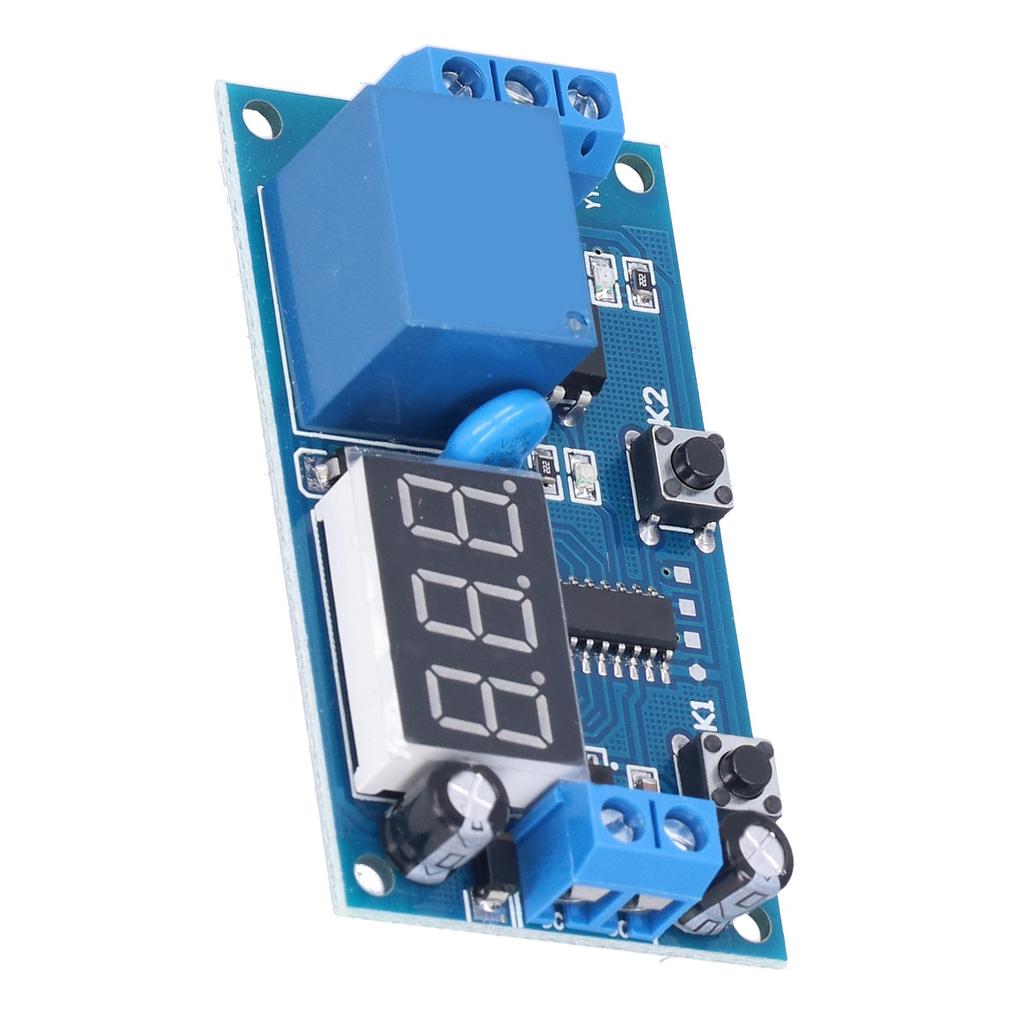 Модуль контроллера таймера реле задержки времени, регулируемый переключатель обратного отсчета 12 В