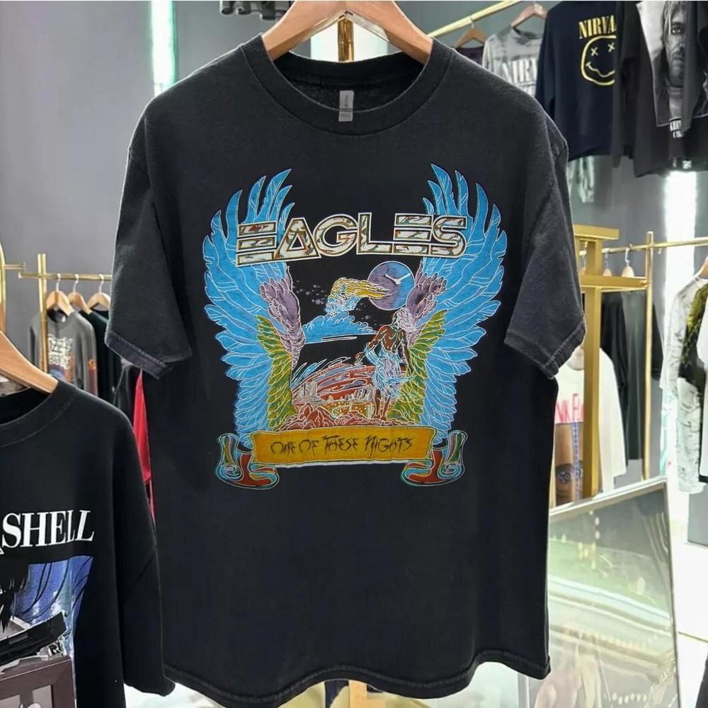 Eagles US Tour Retro style Black T shirt Men Women Unisex tee NH27459 Unisex T-Shirt