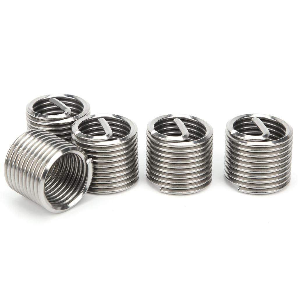 5Pcs Wire Thread Insert Coiled Sleeve Bushing Nut Threaded Expansion Tool Kit M20x2.5x1.5D