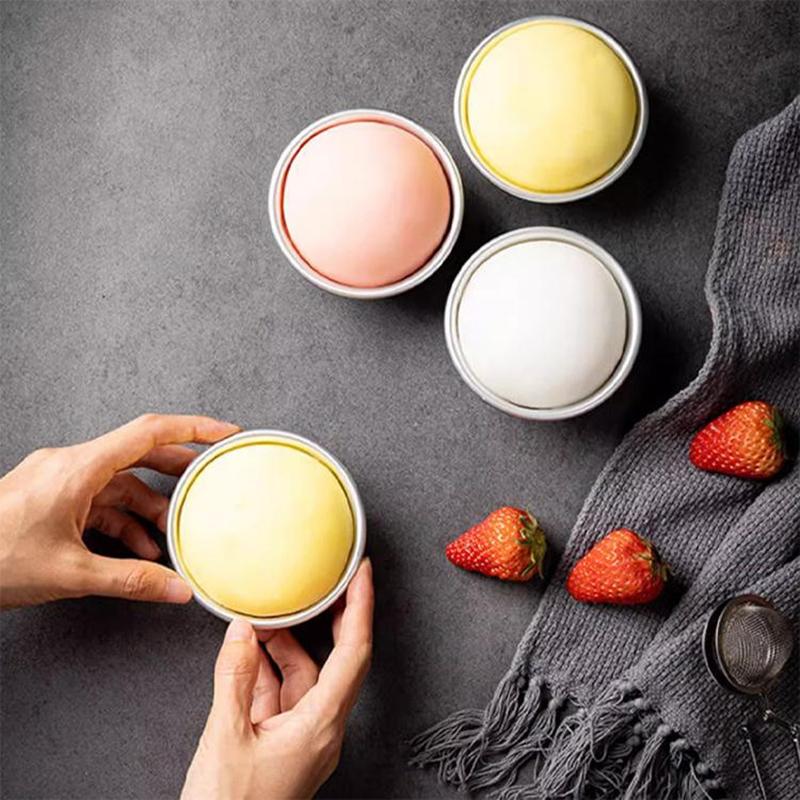 Практичная форма для десерта Daifuku, форма для выпечки торта, форма для выпечки снежка, форма для моти, 3D-алюминиевый шар