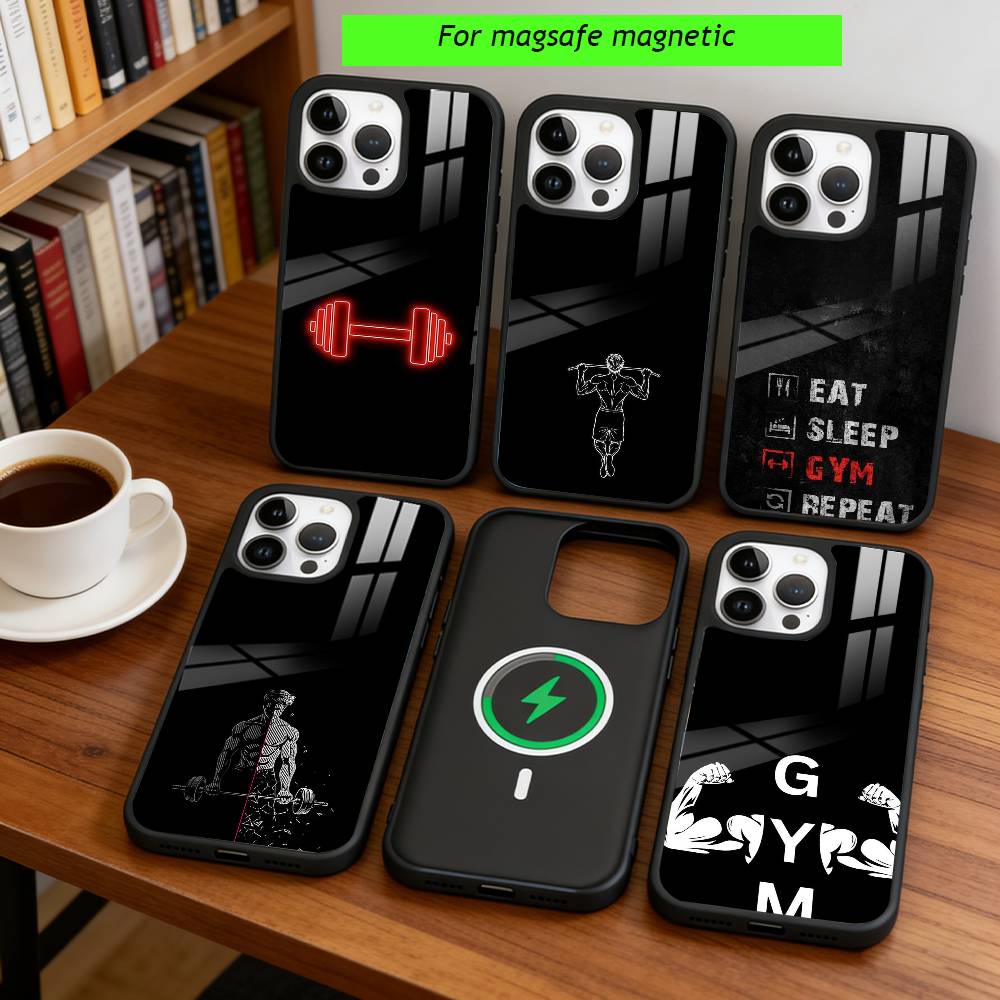 Fitness training Phone Case For iPhone17,16,15,14,13,12,11 Plus,Pro Magnetic with Magsafe Wireless Charging