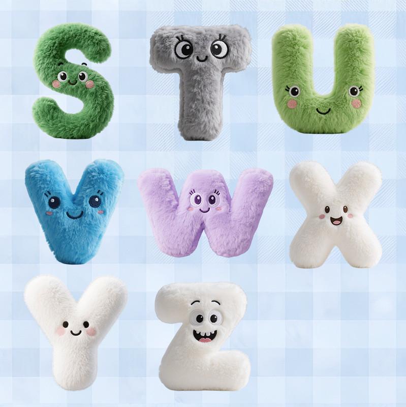 Набор плюшевых букв Alphabet Lore от A до Z, развивающие мягкие игрушки для обучения детей