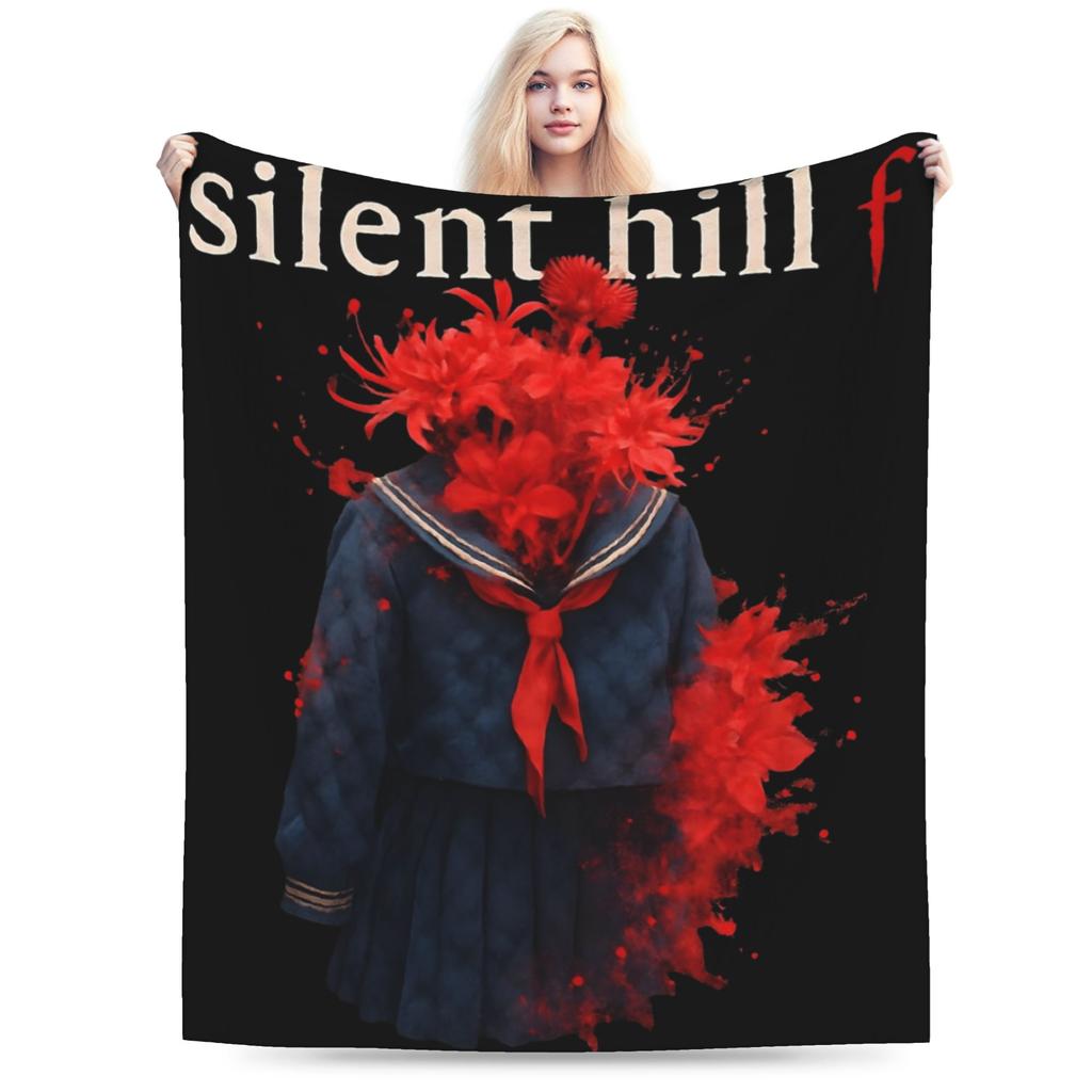 Silent hill f игра ужасов 2025 Аксессуары Одеяло Сверхмягкий флис Плед Уютное покрывало