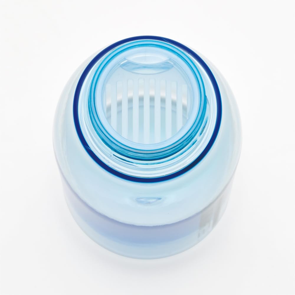 Skater Бутылка для питьевой воды прямого питья синяя 500 мл с ситечком для чая прозрачная PTY5-A