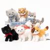 Standing Adorable Bow Cat Plush Toy For Children Birthday Present Collection And