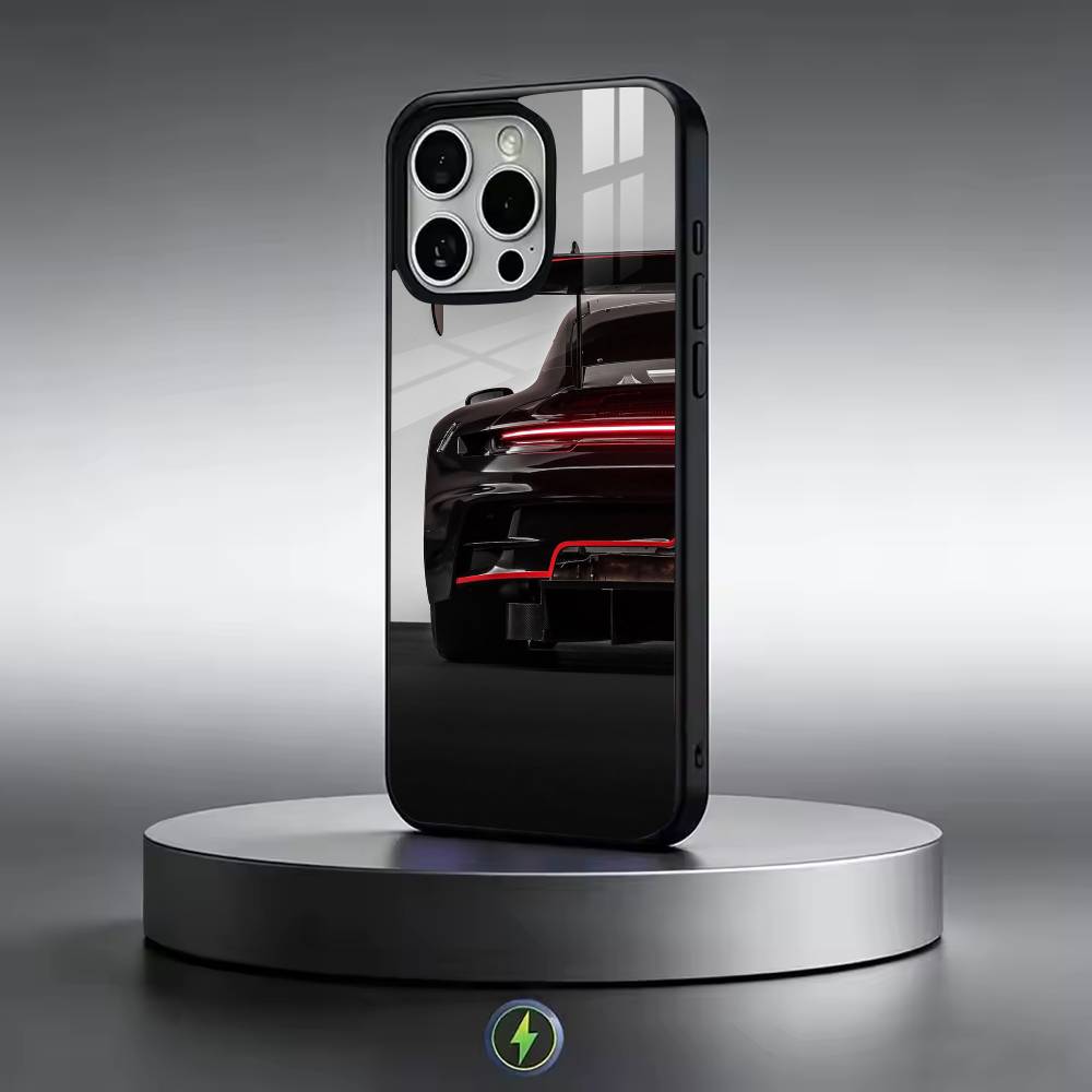 Чехол для телефона с изображением автомобилей GT3 Для iPhone 17, 16, 15, 14, 13, 12, 11 Plus, Pro Магнитный Для Magsafe Беспроводная зарядка