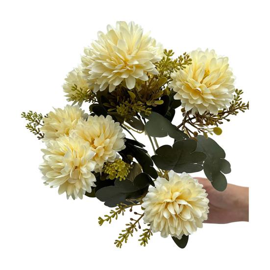 Искусственный букет хризантем, искусственные цветы с гибкими стеблями, реалистичные искусственные цветы для дома, свадьбы