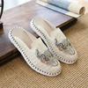Модная уличная полуобувь, тапочки для мужчин, мюли из натуральной кожи, элегантные, забавные, дизайнерские, роскошные, низкая цена, тренд 2025, оригинал, летняя распродажа