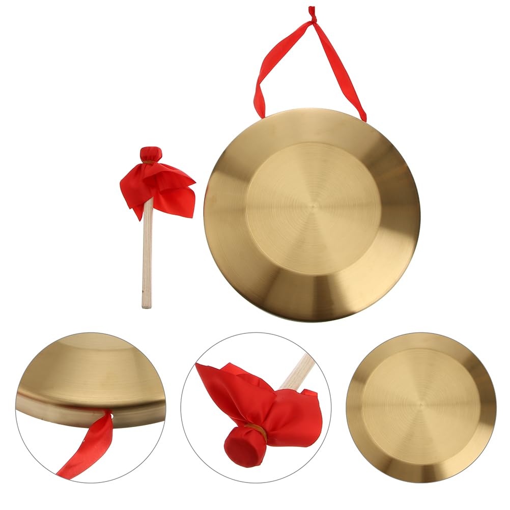 EXCEART Дора Дора музыкальный инструмент Там Там Гонг ударный инструмент Знак барабана Медь сталь с игровым молотком Открытие матча Атмосфера Маллет
