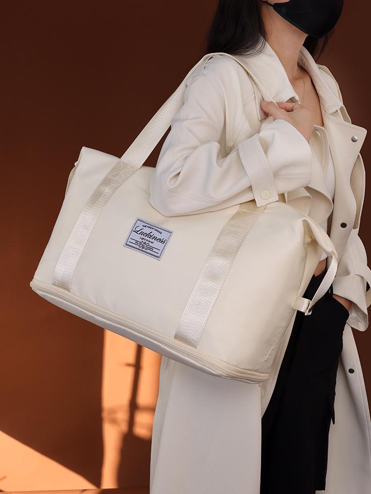 Вместительная дорожная сумка из ткани Оксфорд с разделением сухого/мокрого для спорта и фитнеса