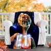 1pc E-ET2 Theme Blanket - Digital Print, Polyester, Cozy for All Seasons, Perfect for Outdoor, and Travel