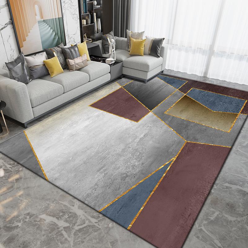 Nordic Carpet Гостиная Светлая Роскошная Коврики для Журнального Столика Спальня Большая Площадь Коврик Кухня Нескользящие Ковры