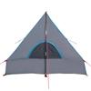 Camping Wedge Tent 2 Persons Blue Waterproof