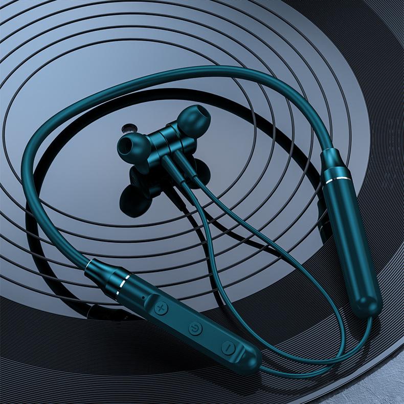 Новые беспроводные Bluetooth-наушники для спорта с креплением на шею и внутриканальным магнитным силиконовым дизайном
