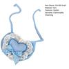 Cute Dog Lace Bandana Heart Design Puppy Cat Bib Scarf with Bow Knitted Saliva Towel for Small Medium Dogs Cats