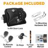 RV Keyless Entry Door Lock Waterproof Lock Latch Handle Latch with Deadbolt Remote Controller Keyless RV Accessories
