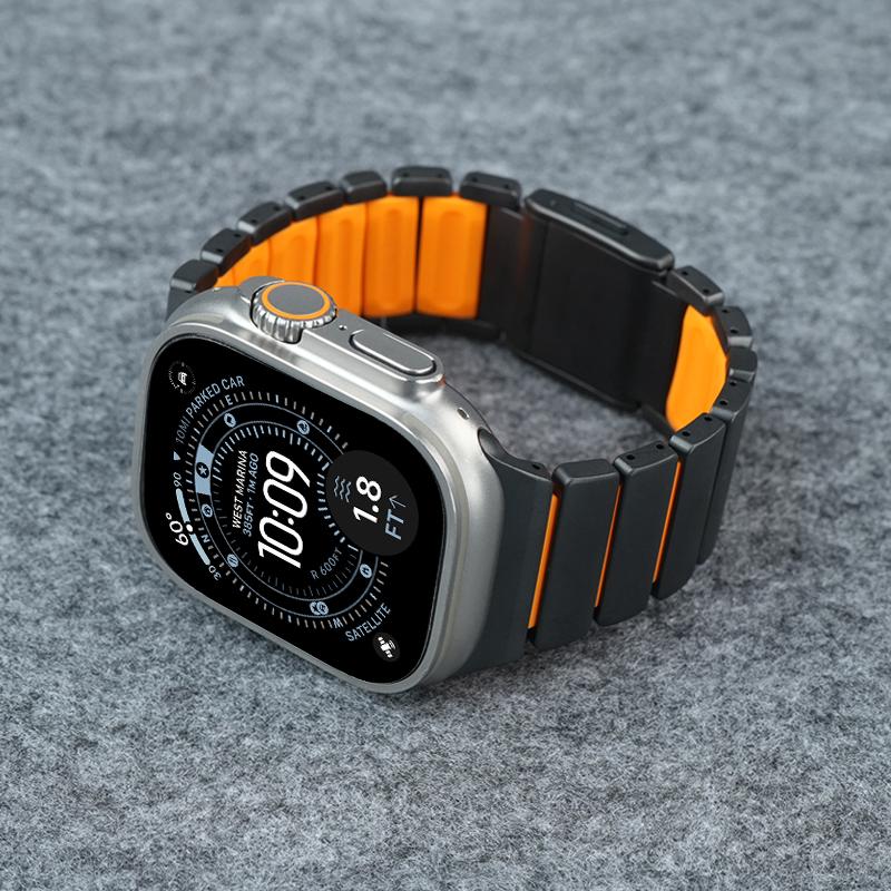 Для ремешков Apple Watch 49 мм 44 мм 45 мм 46 мм Браслет ремешок iWatch серии SE3 Ultra 3 2 11 10 9 8 7 Нержавеющая сталь Магнитный ремешок