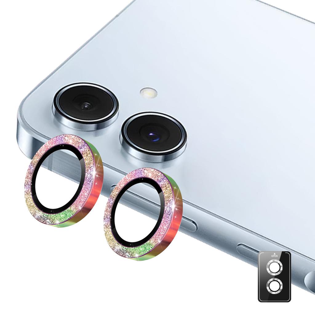 Для Samsung Galaxy A06 5G/Galaxy A06 4G Защитная пленка для объектива камеры ENKAY Hat-Prince Glitter Decor Закаленное стекло для объектива