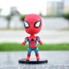 6pcs/set Marvel Avengers Black Panther Thanos Ironman Spiderman Captain American Hulk Figure Model Toys Birthday Gift