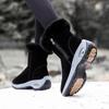 Winter New Velvet Snow Boots Women's Air Cushion Shoes Zipper Cotton Shoes Warm Thickened Soles Boots