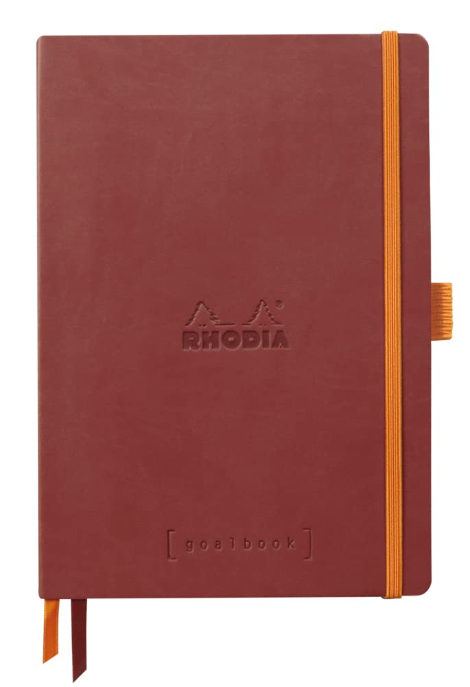 Rhodia Rhodia Rama Goal Book Dotted 240 Italian Leather CF117801 Notebook, A5, Grid, Pages, Cover, Nakara,