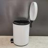 Круглый мусорный бак из нержавеющей стали с крышкой для дома или офиса