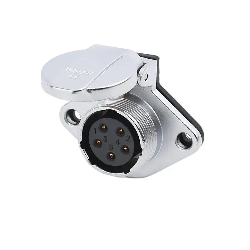 WEIPU WS20 TQ+ZG Multi Core 2 3 4 5 6 7 8 9 12 15Pin M20 Waterproof Connector Electrical Soldering Male Plug Female Socket