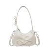 Bowknot Balletcore Bow Handbag Korean Style PU Leather Hobo Bag Bow Tie Shoulder Bag  Streetwear