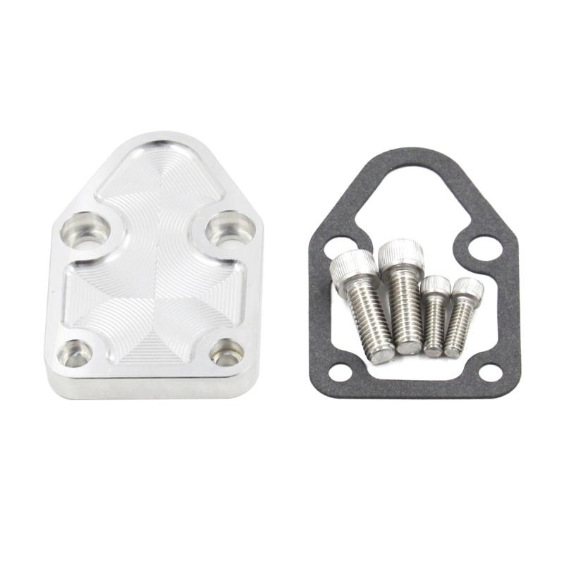 Пластина топливного насоса с прокладкой и болтами, алюминиевый комплект монтажной пластины топливного насоса для двигателя 283 327 350 2071