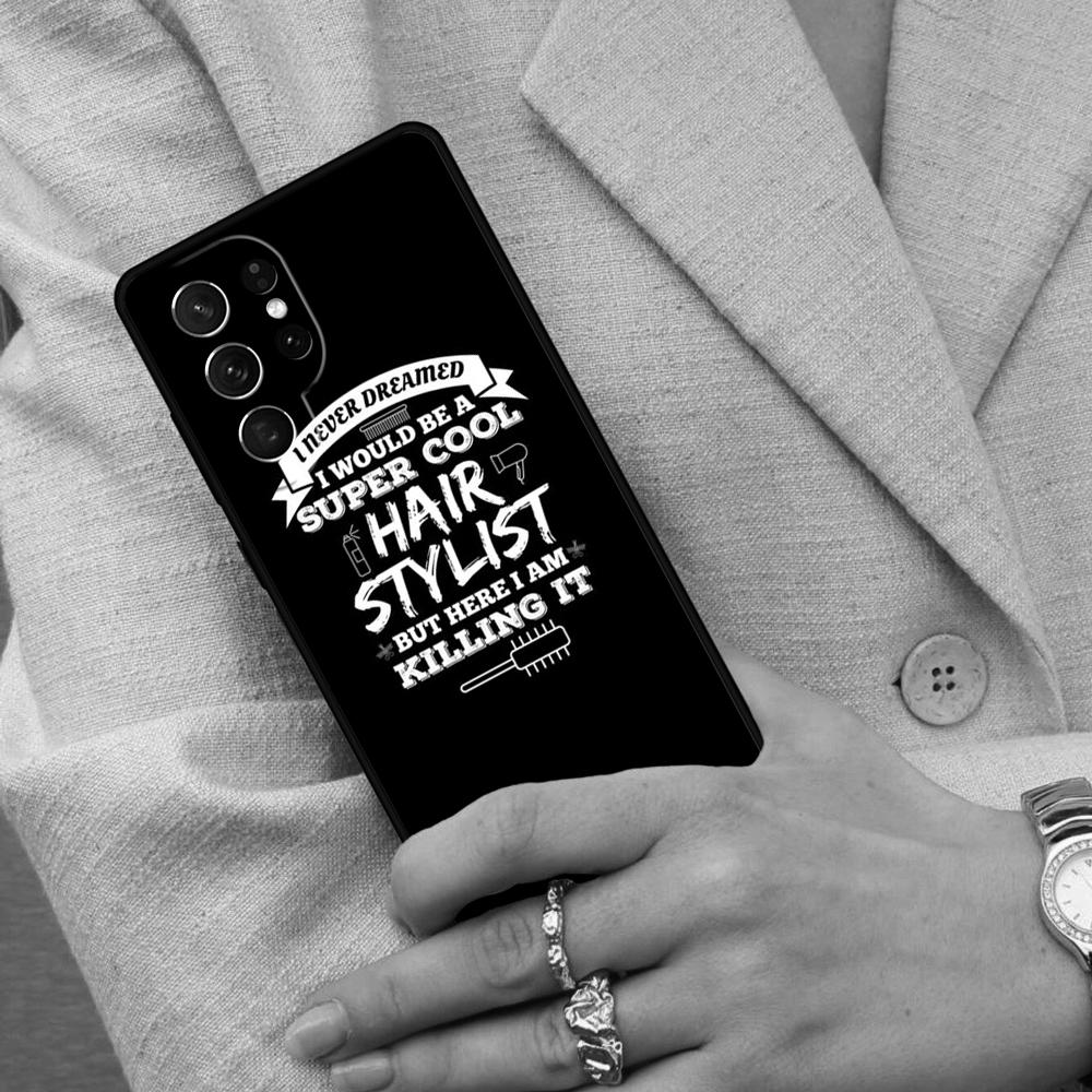 Hair Stylist Barber Hairdresser Tools Cell Phone Case for Samsung Galaxy S26 Ultra S25 S24 S23 S22 S21 S20 Note10 Cover