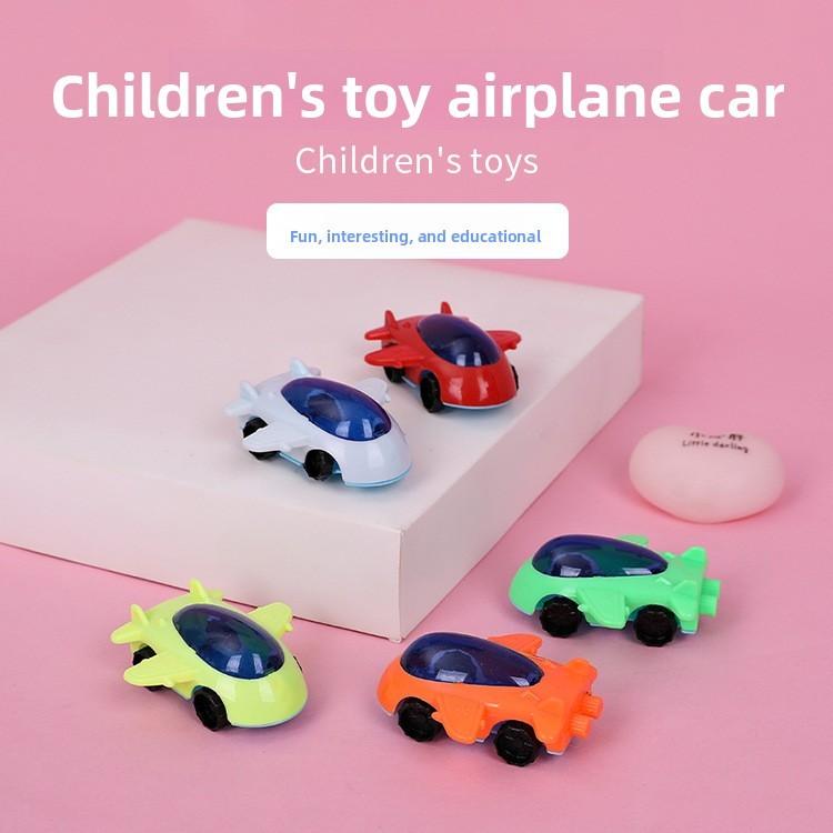Космический Детский Пластиковый Самолет Игрушка со Скользящей Функцией для Развития Зрительных Навыков и Моторики