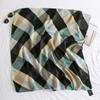 New Color Rhombus Summer Seaside Sunscreen Silk Scarf Sweet Beach Towel Cotton and Linen Feel Air-conditioned Room Shawl