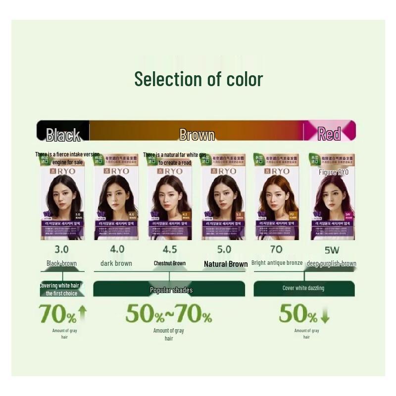 Ryo Grey Coverage Hair Dye Cream