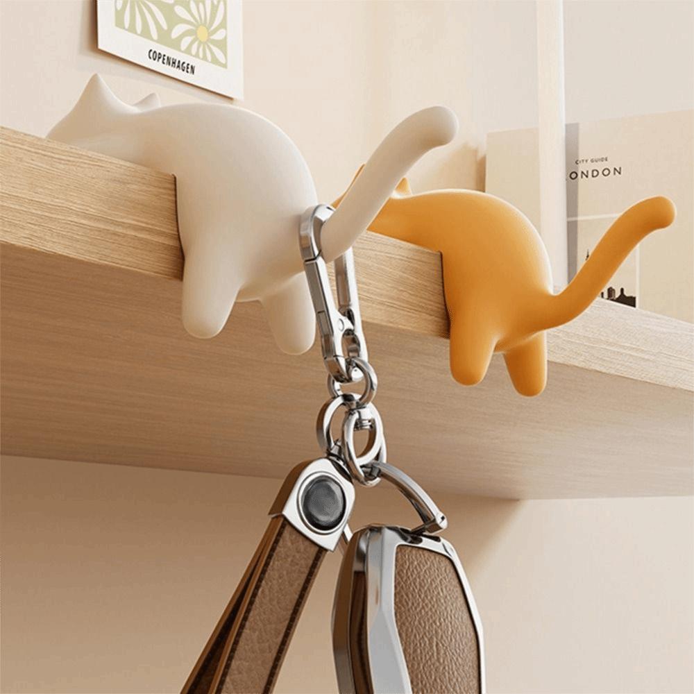 Самоклеящийся крючок для школьной сумки с кошкой, бесшовный органайзер для сумки, держатель, новый крючок для сумки