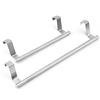 Towel Rack Over Door Towel Bar Hanging Holder Stainless Steel Bathroom Kitchen Cabinet Towel Rag Rack Shelf Hanger