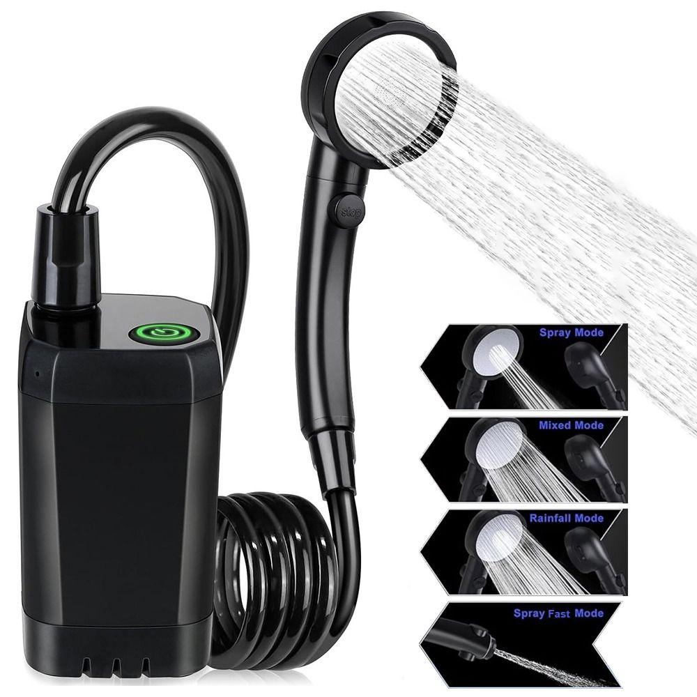 Перезаряжаемый душевой насос Светодиодный дисплей Кемпинговый душ Новый Портативный душ Для улицы