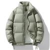Winter New Men's Korean Style Stand-up Collar Solid Color Thickened Warm Trendy Brand 90 White Duck Down Down Jacket Trendy Couple Fashion Jacket