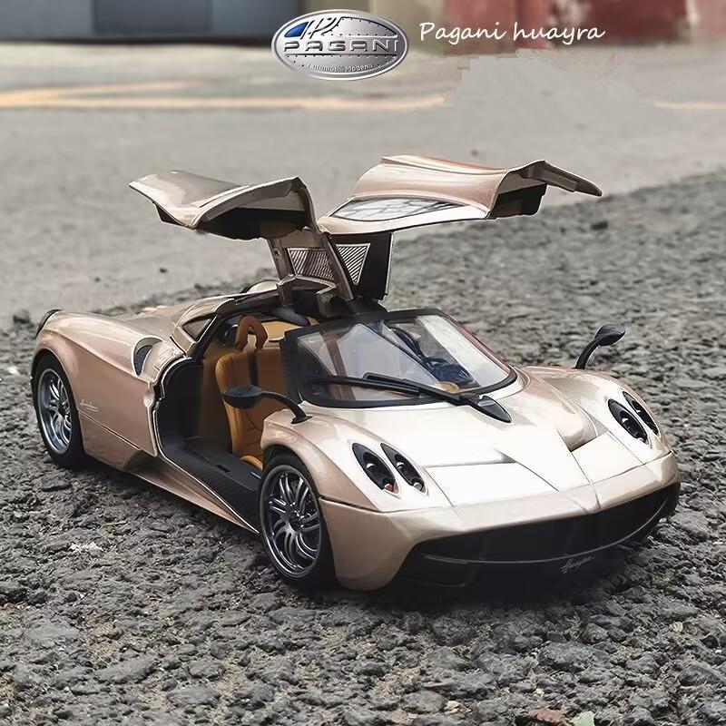 1/18 HUAYRA Игрушечные машинки Модель спортивного автомобиля из сплава Литье под давлением Игрушки Симуляция Металлические транспортные средства Гоночная модель Коллекционные предметы Подарки для детей