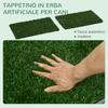Dog Toilet with Fake Grass, Replacement Grass and Bottom Tray, 67x41cm
