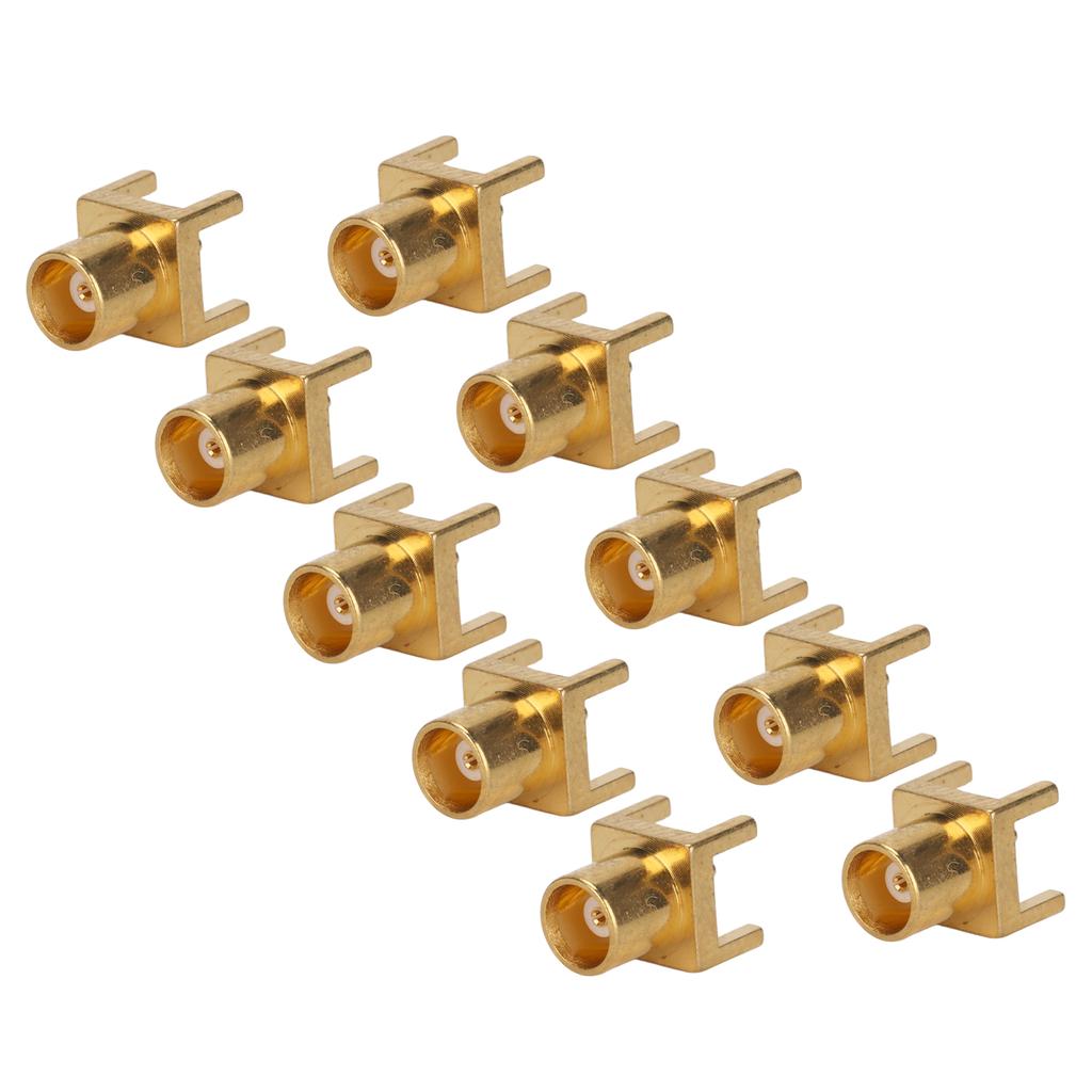 10PCS MCX Socket PCB Soldering Board End Jacks 4 Pin Female Connector OFC Material 50ohms