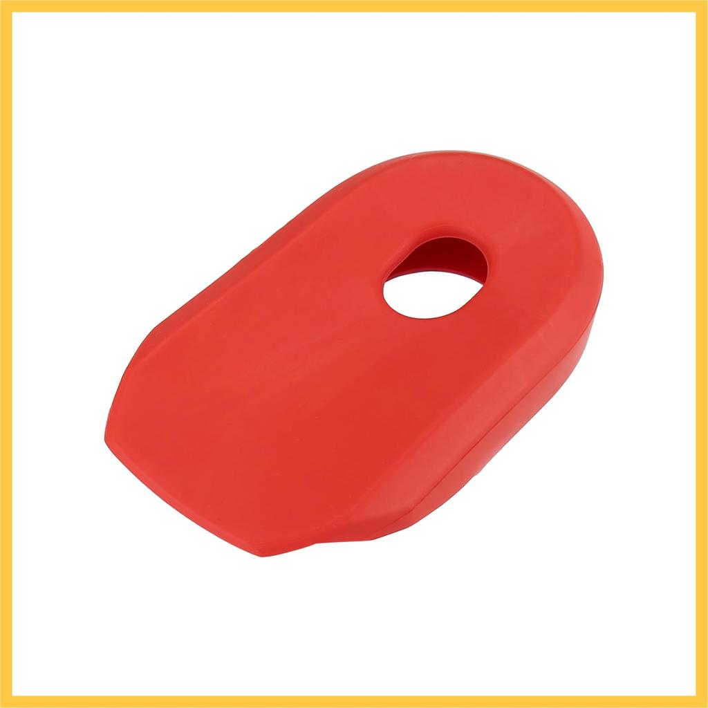 BULLSPANN 2pcs Soft Plastic Bicycle Cycling Crank Boot Protector Mountain Bike Sleeve Crank Arm Cover Protection Red