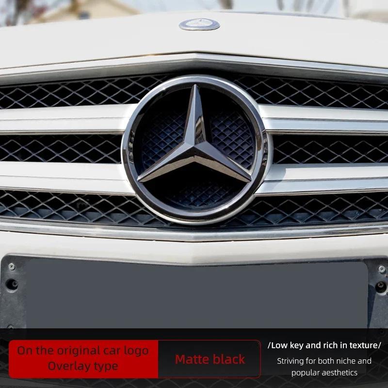 Car Front Hood Back Trunk 3D Emblem Decoration Logo Stickers For Mercedes Benz AMG GLE GLS CLA CLE GLC CLS GLA W223 W213 W206 AD1