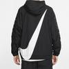 Nike Весенняя спортивная куртка с капюшоном Nsw Big Swoosh на молнии для мужчин, черные CD0420-010