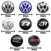 4pcs 56/60/65mm Volkswagen Car Wheel Center Cover Stickers Hub Cap For VW R Golf Touran Octavia Motion GTI Polo Auto Accessories