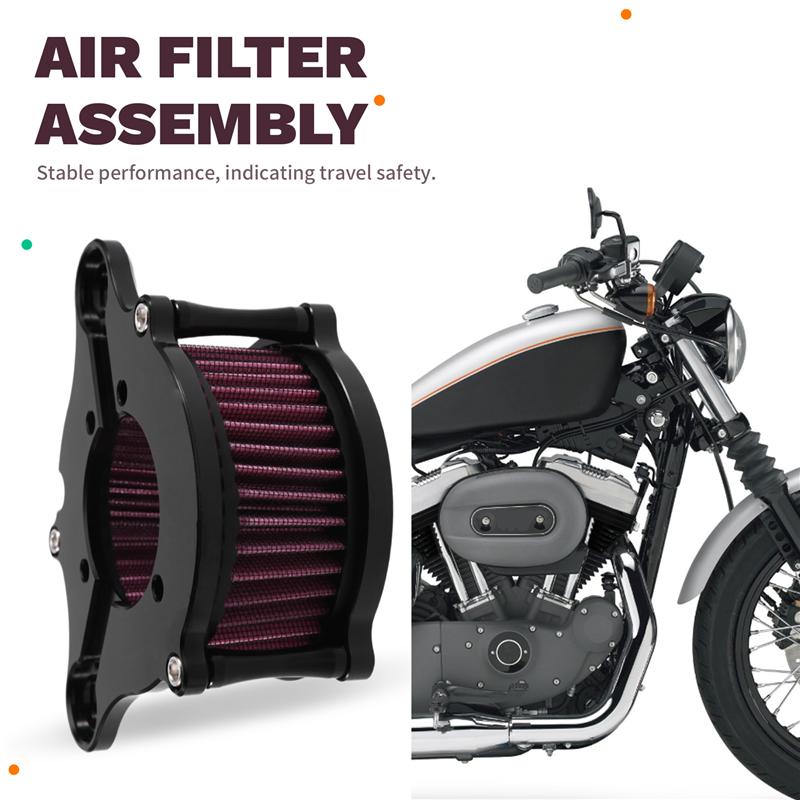 Air Filter Kit For Sportster XL883 XL1200 Iron 883 48 72 1991- Motorcycle Air Cleaner Set