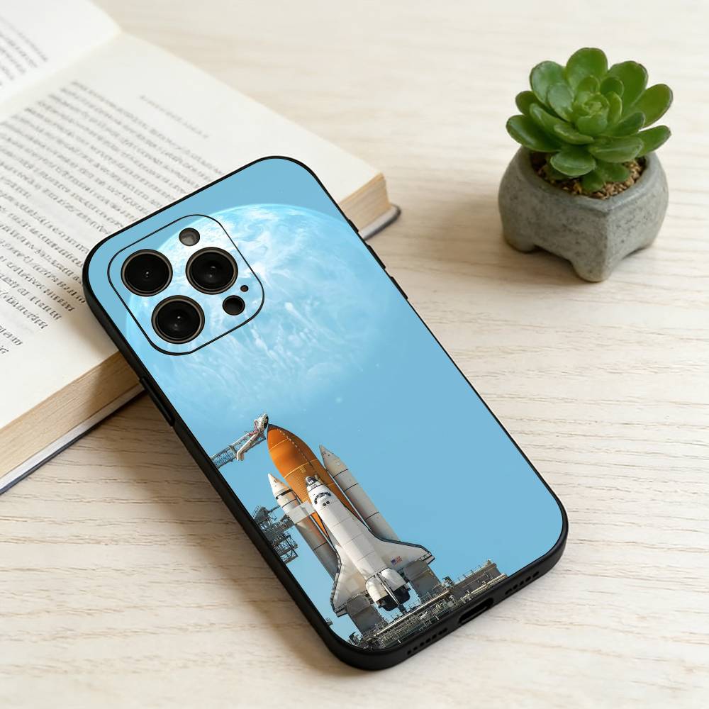Космический шаттл Орбитер Чехол для телефона Силиконовый Мягкий Для IPhone 17 16 15 14 13 12 11 X XR Plus Pro Max Plus